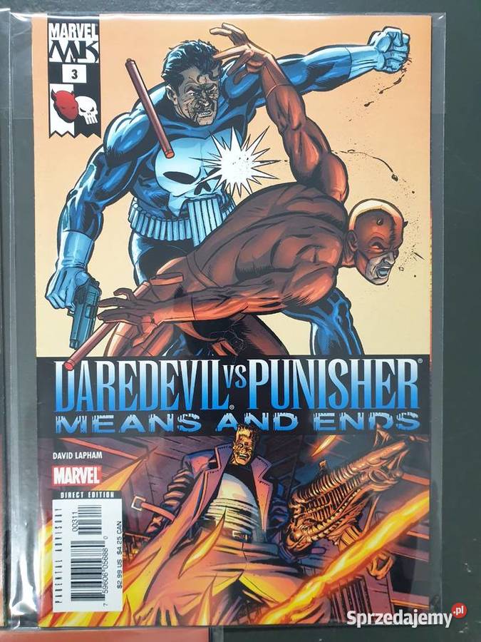 Daredevil Punisher 3 orginalne komiksy Marvel Gdynia