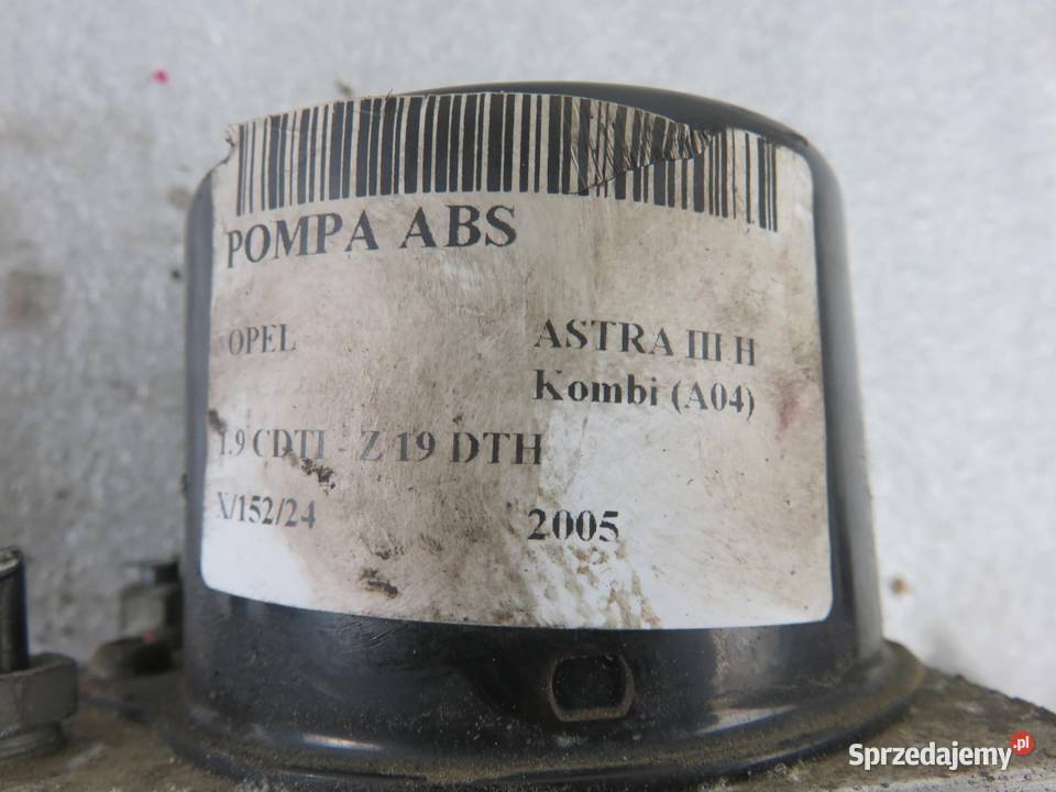 POMPA ABS OPEL ASTRA III H 10096005313 osobowe sprzedam