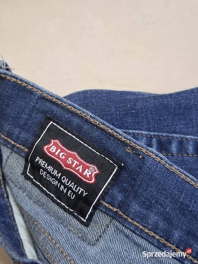 Jeansy 33 Big Star tapered granatowe długie Kraków