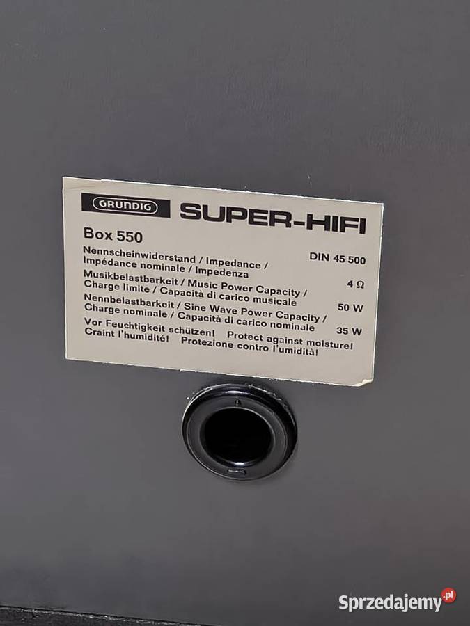 Grundig box 550 hifi kolumny glośnikowe Słuchawki i głośniki Racibórz