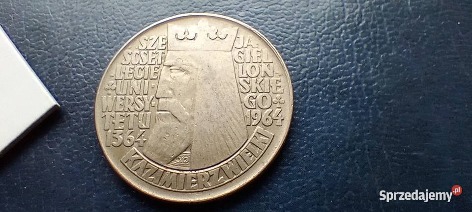 Stare monety 10 złotych 1964 PRL Polska skrętka Lesko