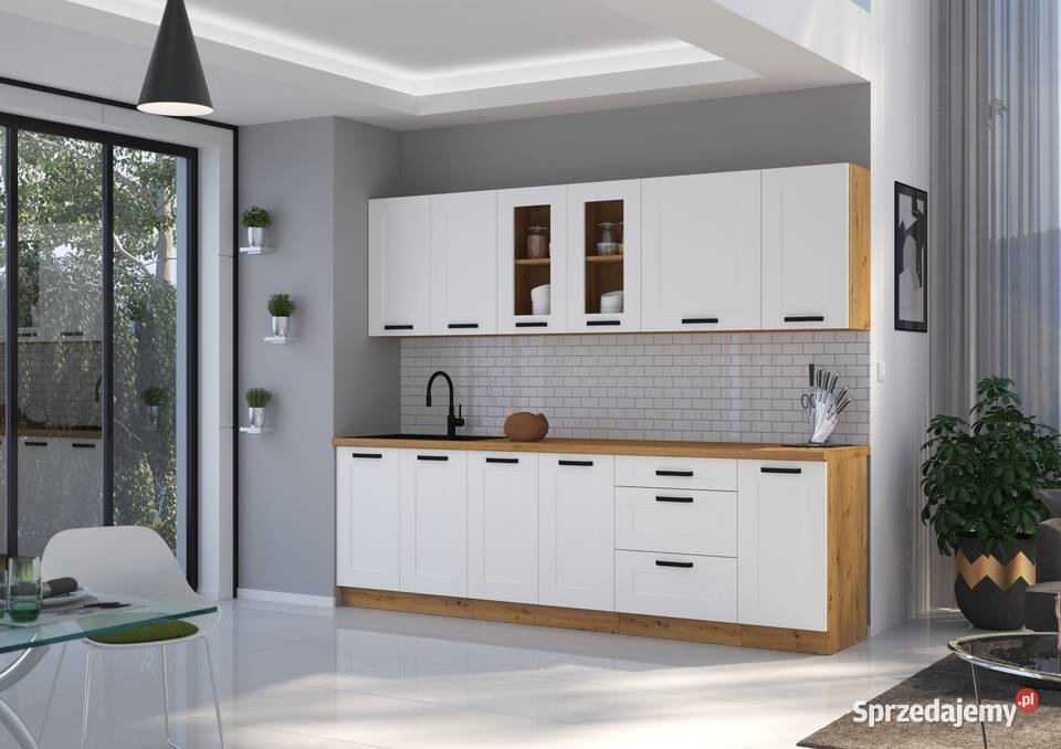 Zestaw mebli kuchennych 260 biały artisan SZYBKA Warszawa sprzedam