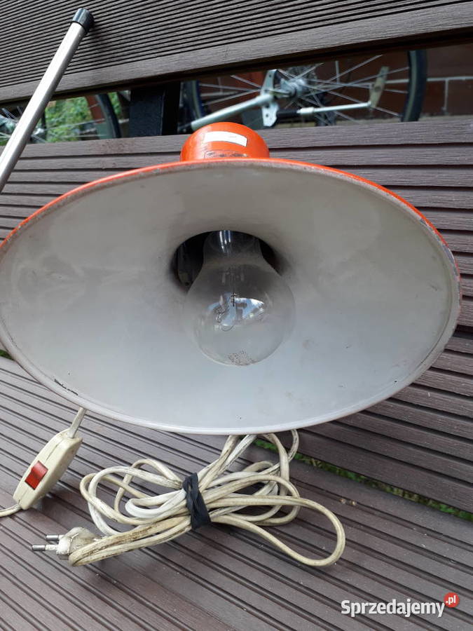 Lampa biurkowa przykręcana do blatu vintage Antyki, Sztuka, Kolekcje mazowieckie