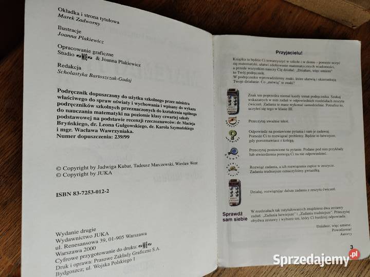 Matematyka kl 4 Kubat Marczewski Went Kraków