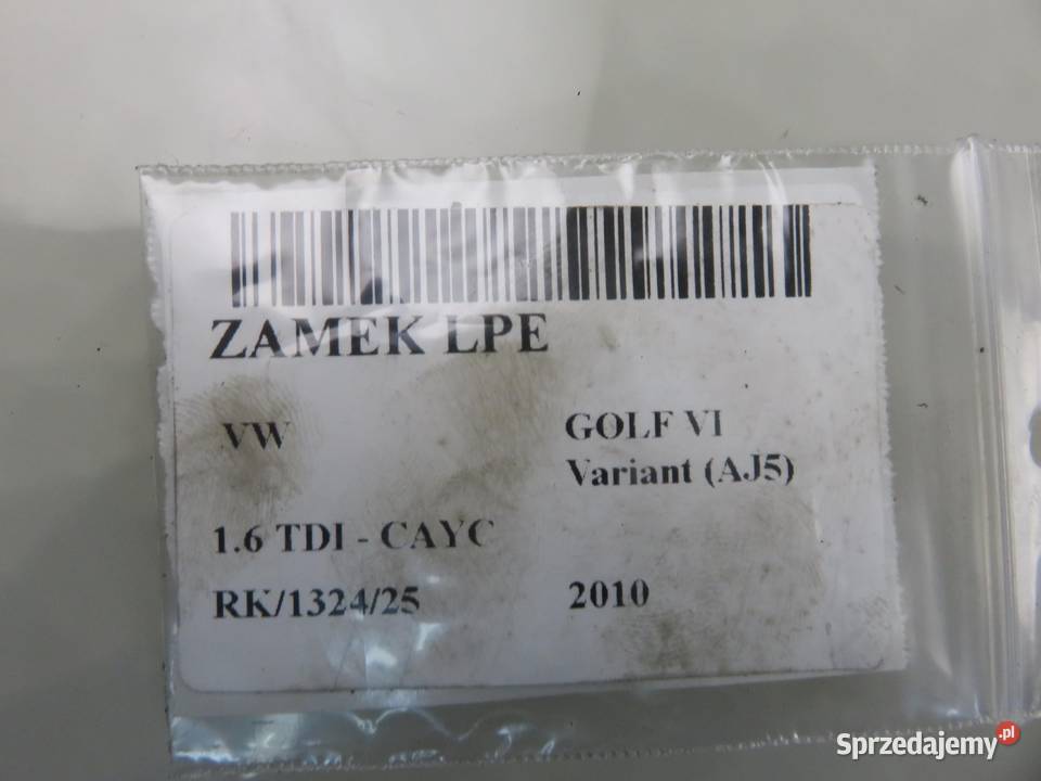 ZAMEK LEWY PRZEDNI VW GOLF VI 3D1837015AB Zamki, wkładki i kluczyki małopolskie