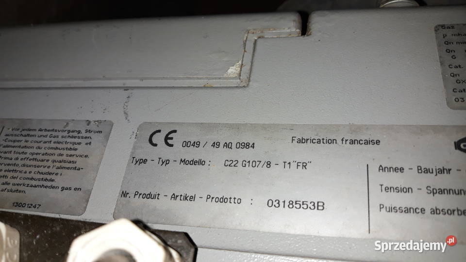 Palnik gazowy Cuenod C22 120 240 kW