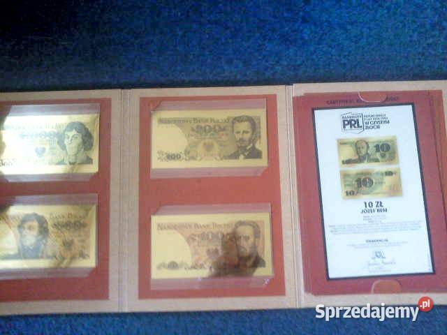 Banknoty z PRL repliki w czystym złocie Zakopane