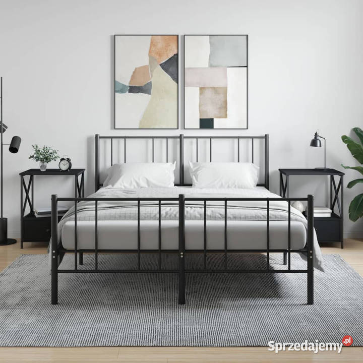Stoliki nocne 2 czarne 50x41x65 WM826084 mazowieckie