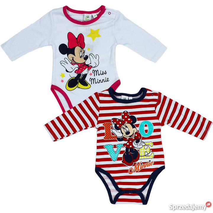 Body Disney Minnie 2pack dł rękaw 62 68 74 80 86 kujawsko-pomorskie Bydgoszcz