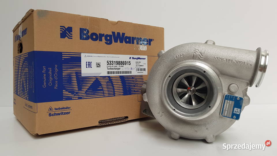 Nowa turbosprężarka BorgWarner KKK 53319886915 Motoryzacja Siedlce