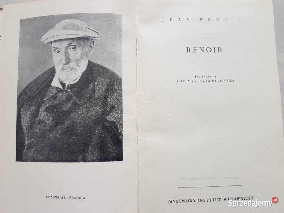 Renoir Jean Renoir unikat pierwsze wydanie 1962 Kielce