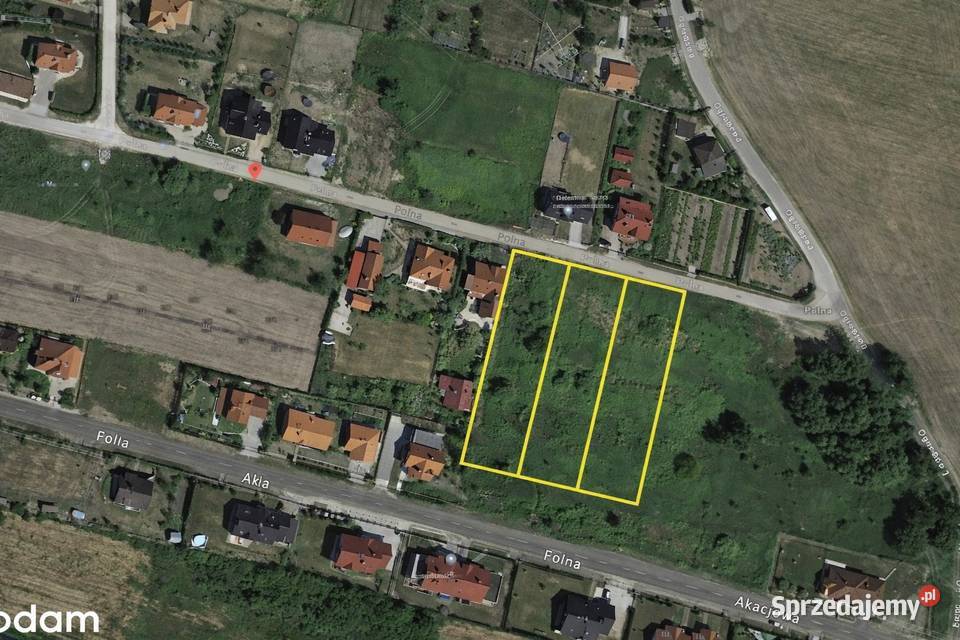 Działki budowlane Dobrzykowice Polna 1250 mkw 3