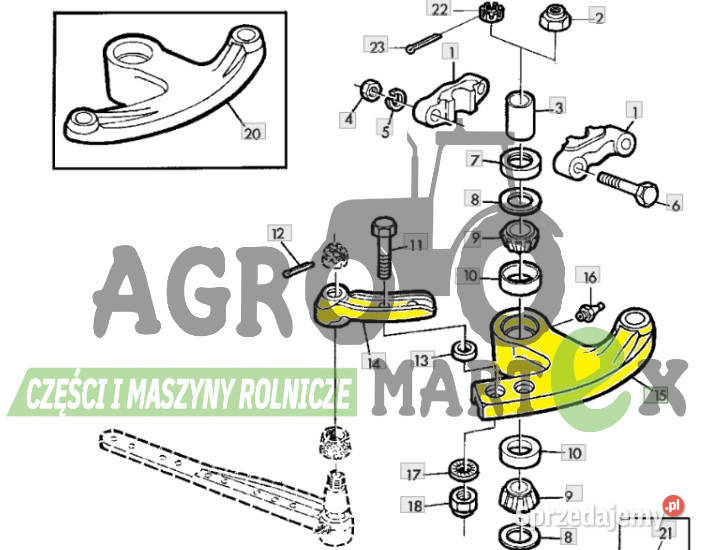 Z11232 TARGANIEC KOSY BUMERANG 2częściowy JD Wichrów