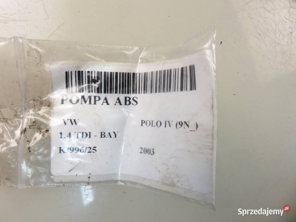 POMPA ABS VW POLO IV 9N 6Q0907379L 10096003323 osobowe małopolskie