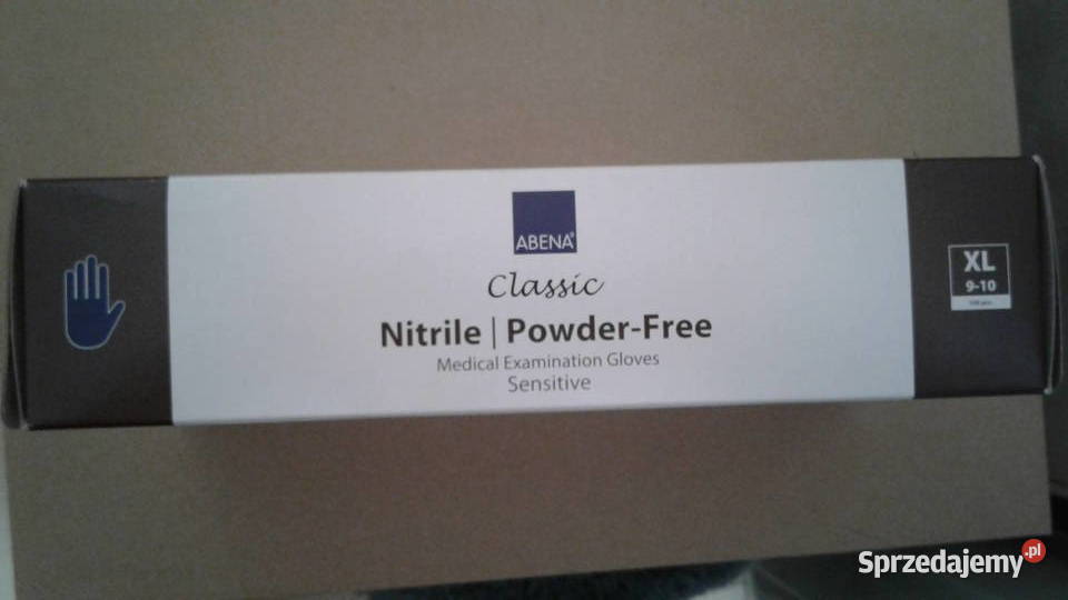 Rękawiczki nitrylowe rozmiar XL 910 100 blue Łomża sprzedam