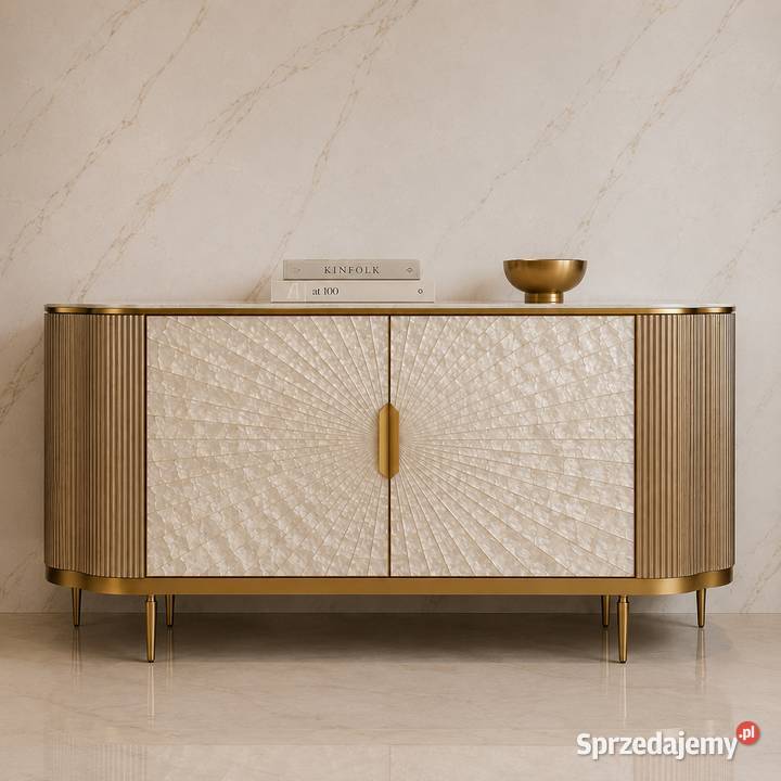 Komoda złota Champion Glamour Premium 150x40x88 Golkowice
