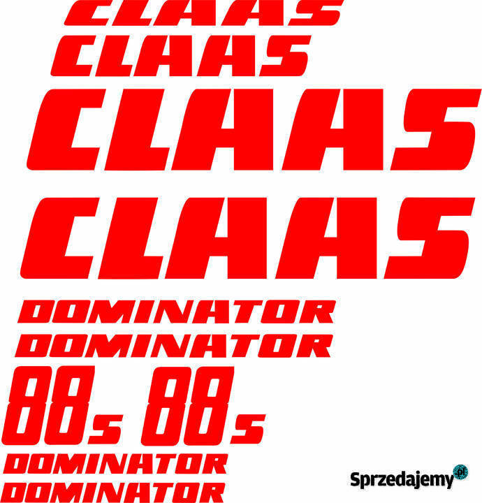 naklejki claas dominator 88s Jeżewo