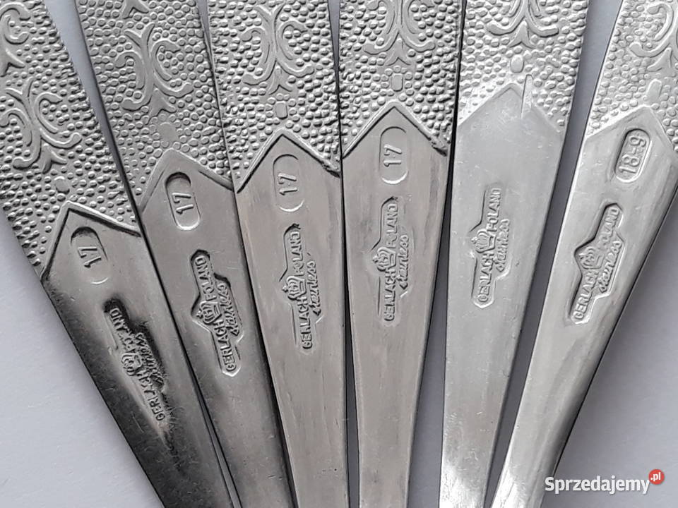 Łyżeczki do herbaty 2 ROŚLINNY Gerlach sztućce śląskie Dąbrowa Górnicza