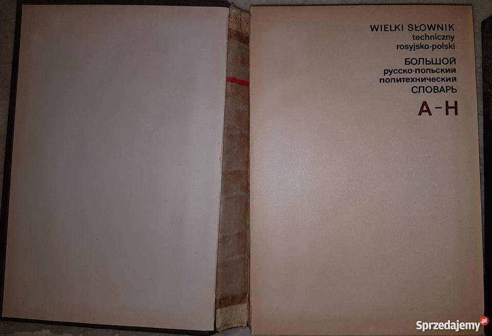 Wielki Słownik Techniczny rosyjskopolski wydanie Tarnów