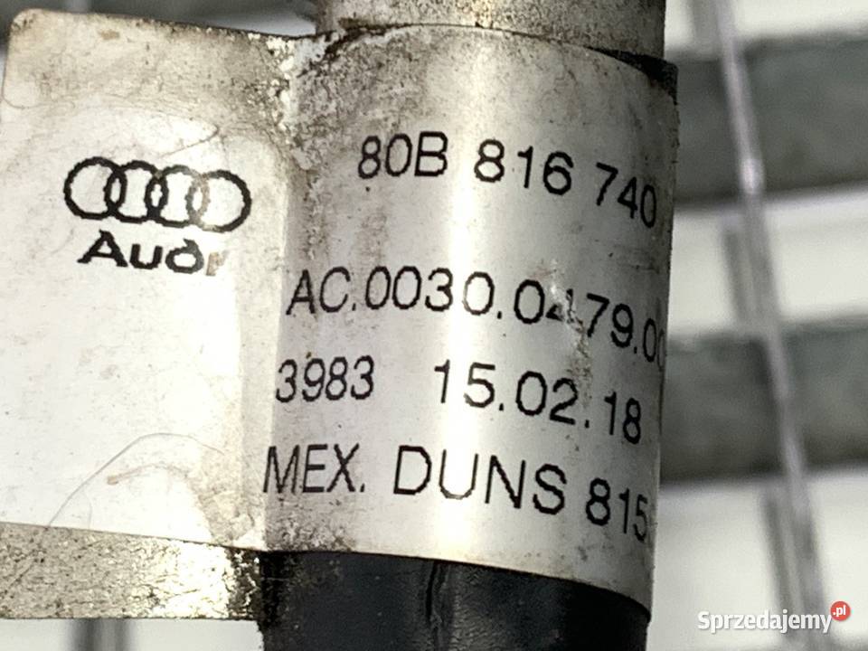 RURKA KLIMATYZACJI AUDI Q5 FY 80B816740 20 190 osobowe sprzedam