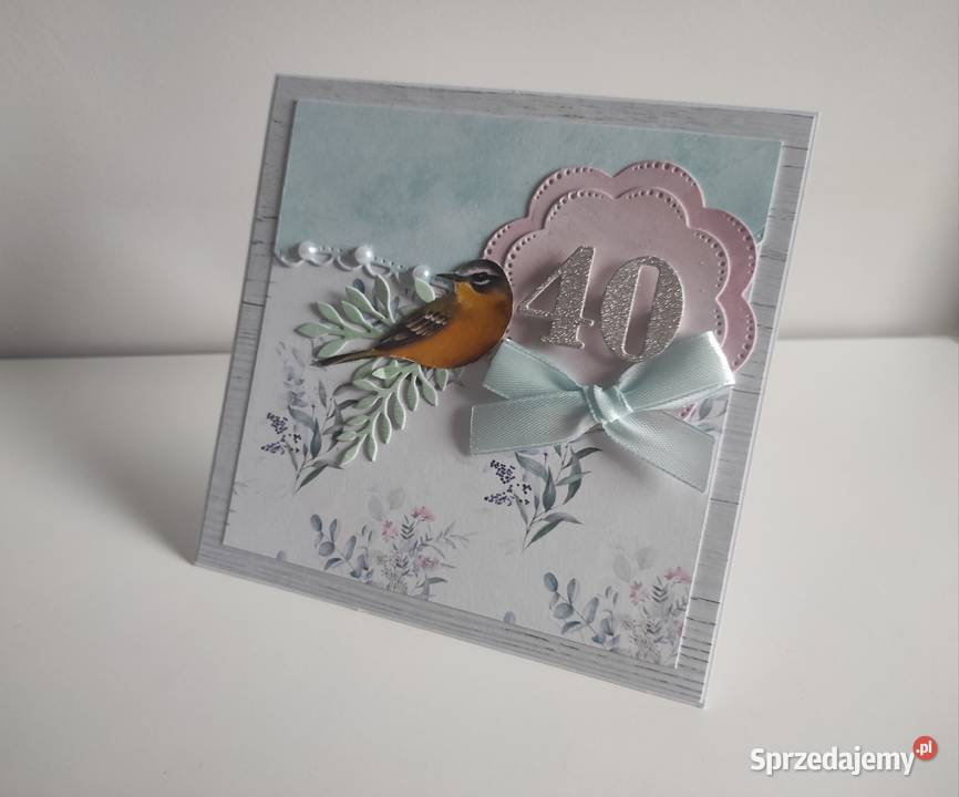 Kartka ręcznie robiona na urodziny urodzinowa Łódź sprzedam