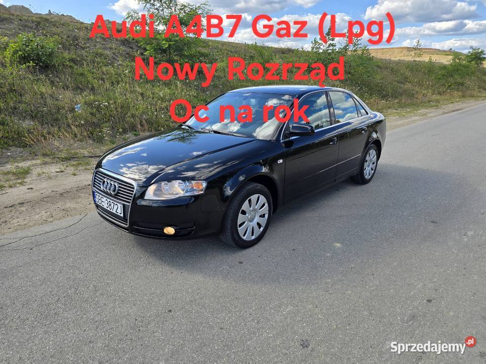 Audi A4B7 Gaz Lpg Nowy Rozrząd Oc na Prywatne manualna małopolskie Olkusz