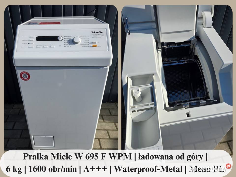 Pralka Miele W 695 F WPM ładowana góry 6 1600 wolnostojące Wrocław