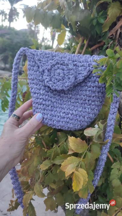 Torebka listonoszka ze sznurka handmade Listonoszka  małopolskie Kraków