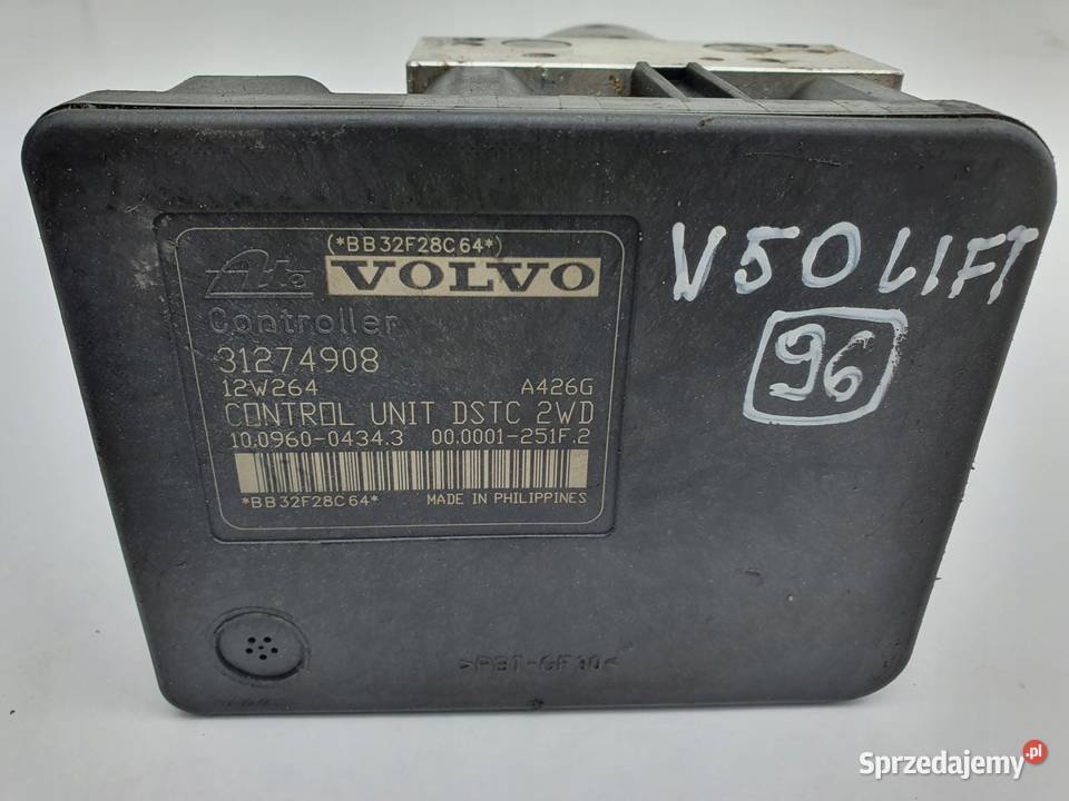 Volvo S40 II V50 POMPA ABS Sterownik 31274908 osobowe Układ ABS i ESP Janów