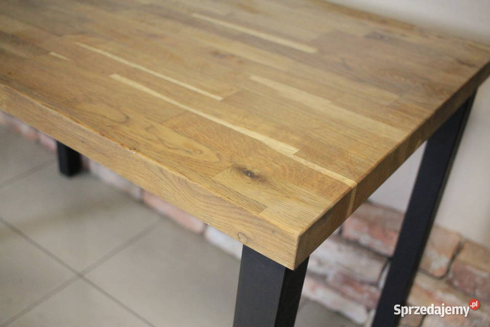 Stół do lokalu blat lity dąb klejony 3 sztuki Pszczyna