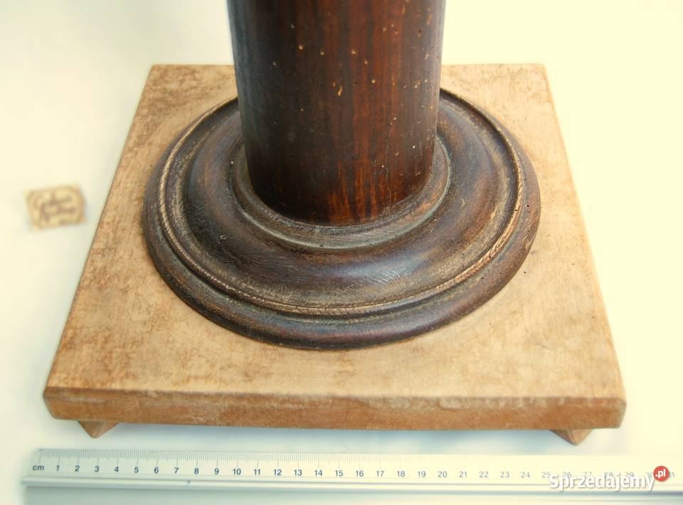 Kwietnik drewniany kolumna art deco Lublin sprzedam