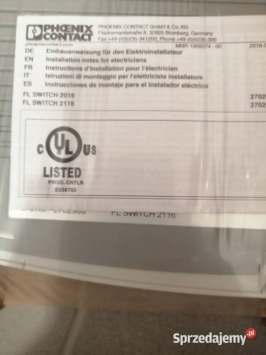 Phoenix Contact FL SWITCH 2116 Switch Warszawa