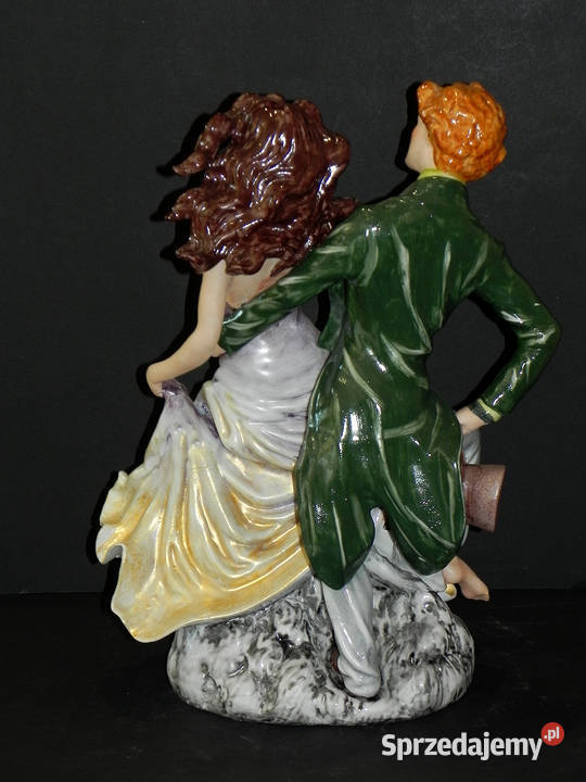 Roceram porcelana grupa figuralna Walc 2 kolory