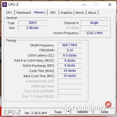 Pamięć RAM GoodRAM 2GB DDR3 1333 MHz CL9 DIMM Gdańsk