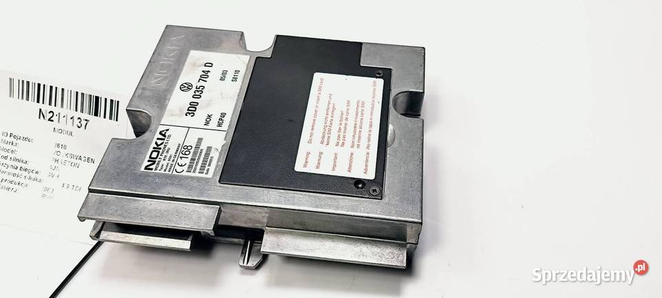 MODUŁ VOLKSWAGEN PHAETON 3D0035704D Lipno