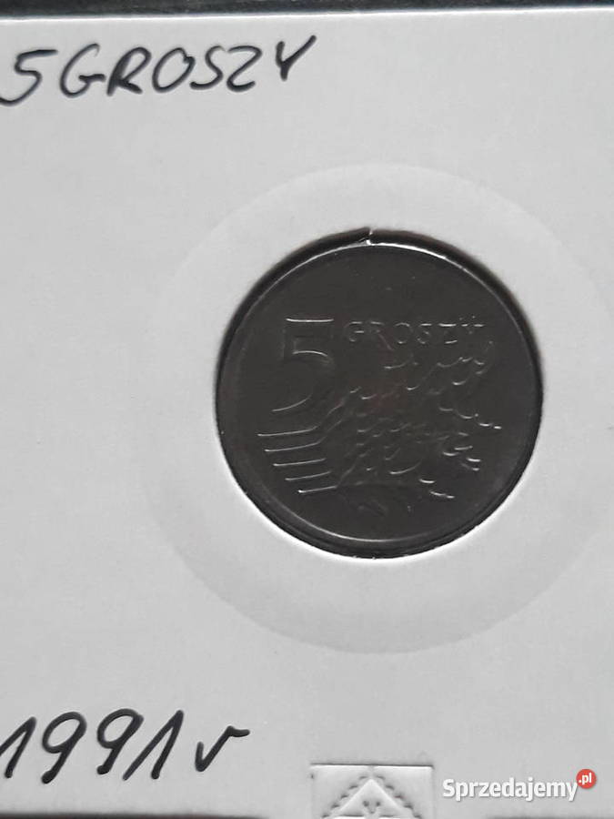 5 Groszy 1991 r UNC patyna sprzedam