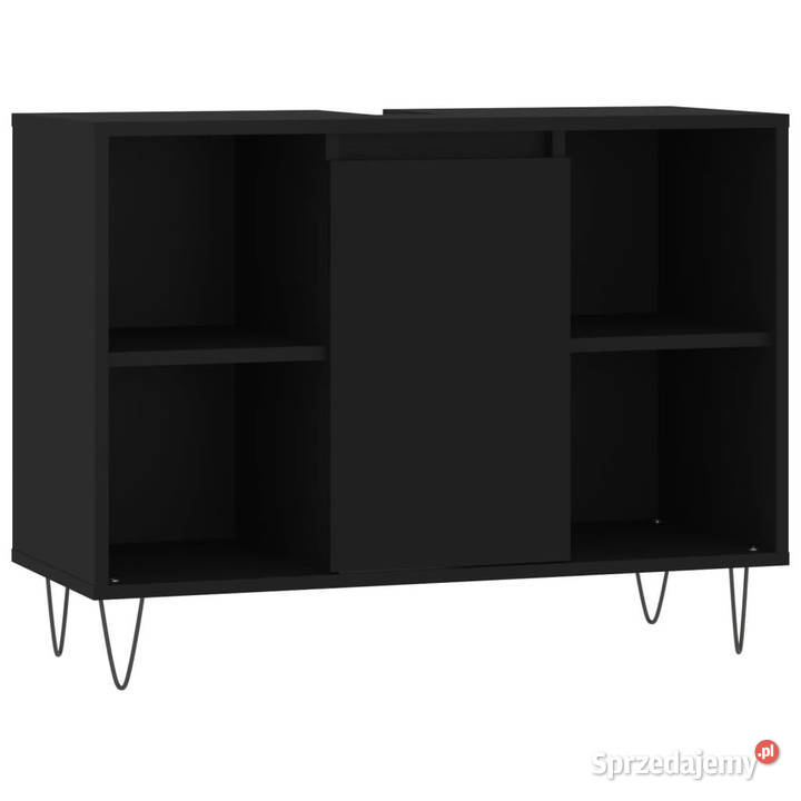 Szafka łazienkowa czarna 80x33x60 materiał Warszawa