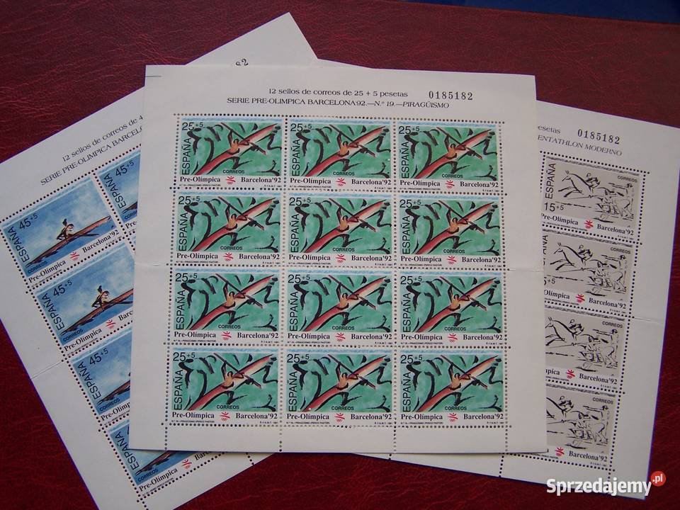 Hiszpania 1991 MNH Mi 298082 Sport Olimpiada Tychy