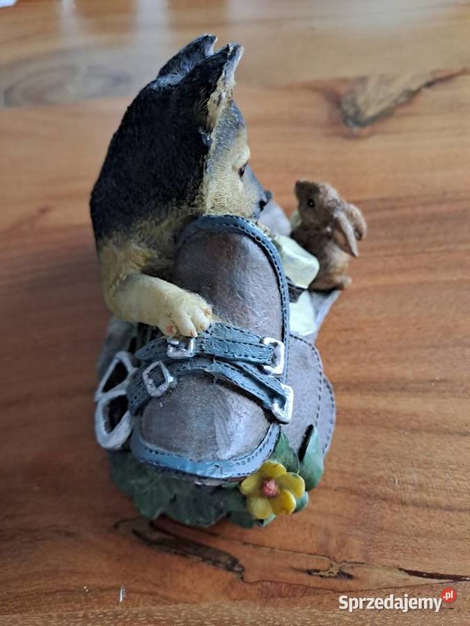 Figurka Ozdoba pies piesek zając siodło pies Warszawa