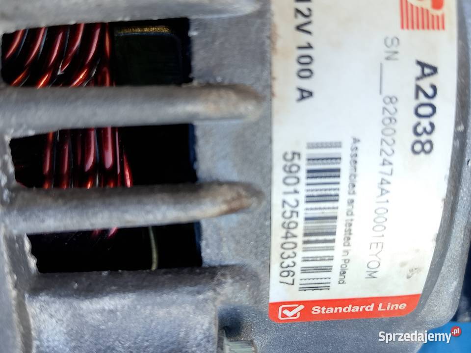 Alternator opel ISUZU 17 cdti 100A Jasło