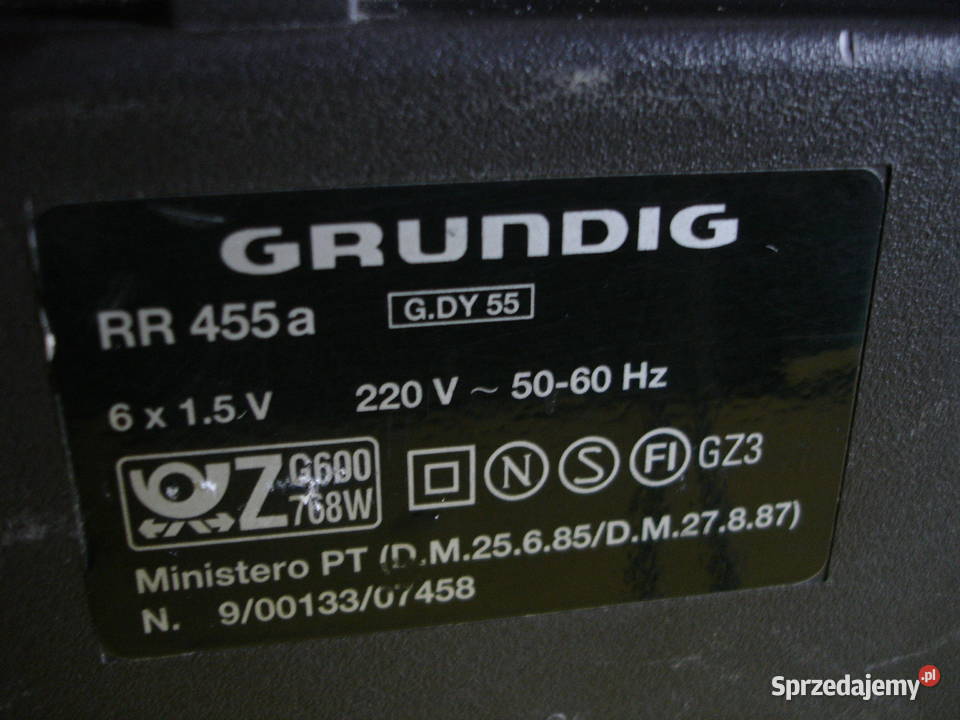 Radiomagnetofon GRUNDIG RR-455A Zielona Góra - Sprzedajemy.pl