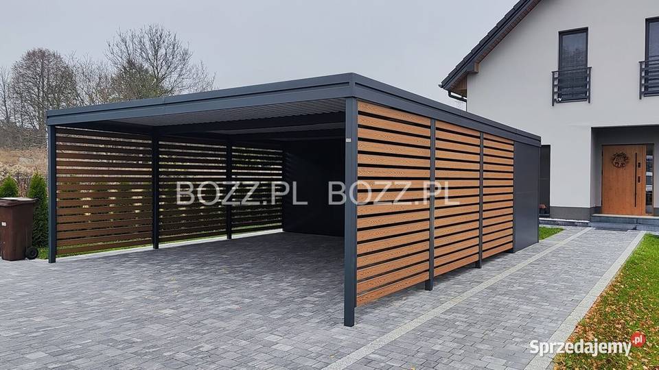 Wiata garażowa na 2 samochody z pomieszczeniem Katowice sprzedam