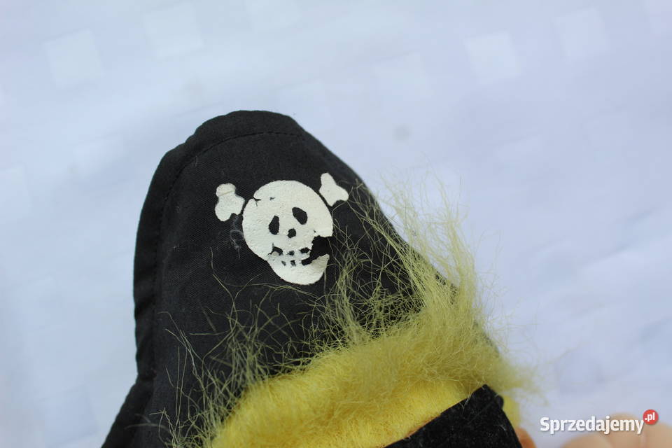 Troll Russ Żółty Pirat Siedzący Duży Maskotka Figurki Zabawki