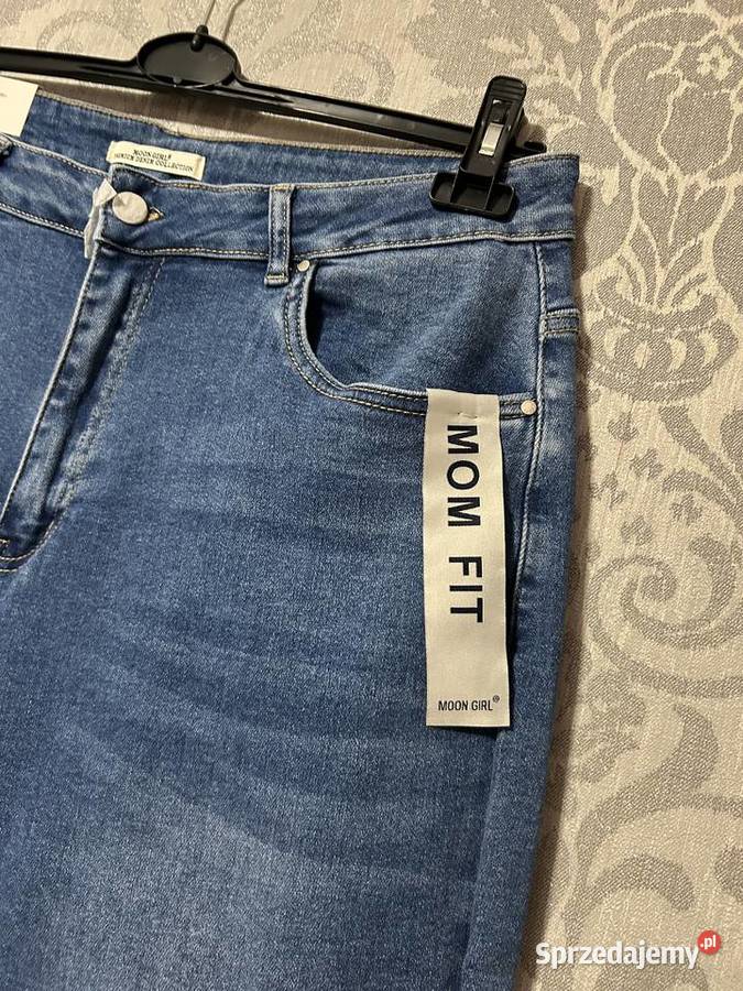 Niebieskie dżinsy Mom Fit 4XL Moon Girl Warszawa
