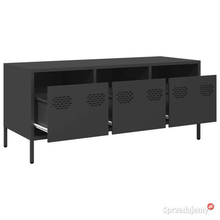 Szafka RTV czarna 1015x39x435 stal walcowana na Warszawa sprzedam