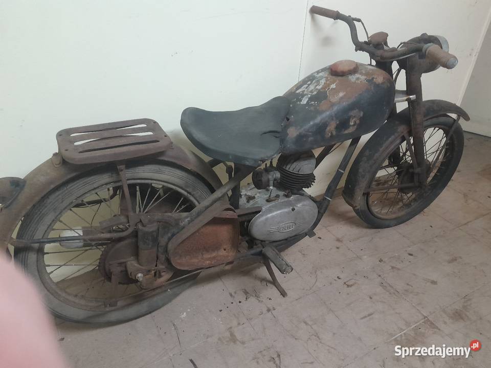 Csepel 125 wsk shl sokół motocykl z minionej Tychów Nowy