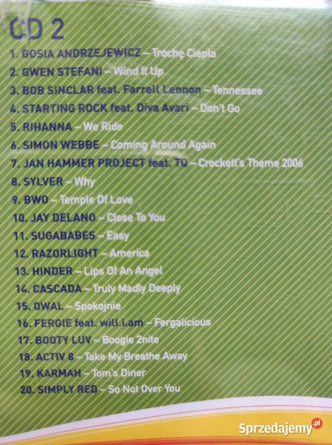 najlepsza muzyka 2007 rmf fm kolekcjonerska CD Kielce