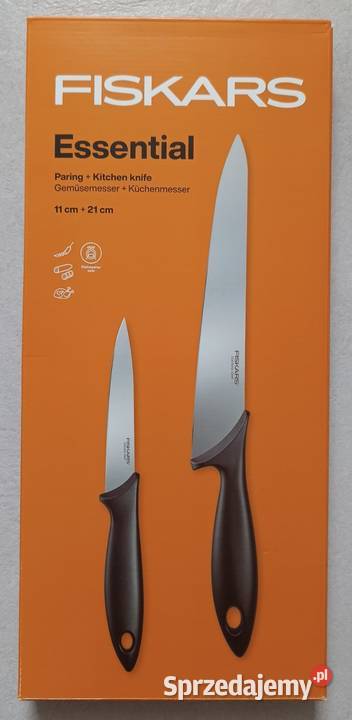 FISKARS Essential zestaw szefa kuchni 2 21 11 Noże i nożyce kuchenne Noże i nożyce kuchenne