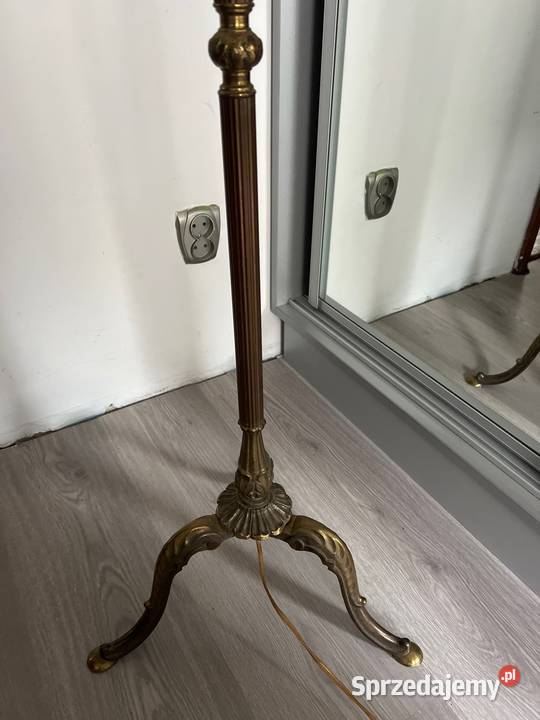 Duża Piękna Lampa mosiężna PRL dolnośląskie