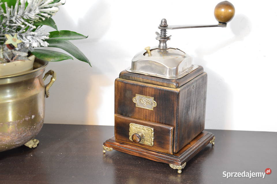 drewniany MŁYNEK dekoracyjny stary do kawy Jastrzębie-Zdrój